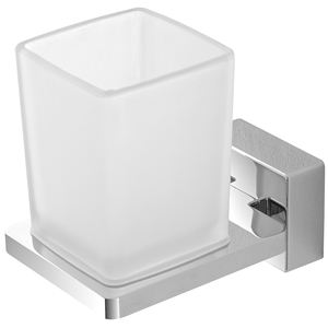 SERIE VELVET - PORTA SPETTOLI IN ACCIAIO CROMATO E VETRO - Product Image 1