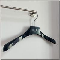 Percha de plástico con clip de metal para pantalones, Perchero de ropa de color personalizado, barato, gran oferta