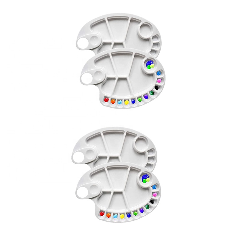 Палитра красок в ассортименте, миниатюрная цветная палитра красок для акрила, масляных красок, акварельных крафт, творчества, художественные картины, палитра для смешивания цветов