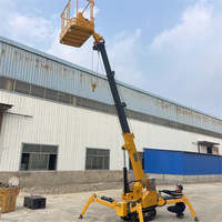 Nouvelle mini grue araignée hydraulique avec moteur, espace restreint, jambe télescopique de soutien, capacité de 1,2 T, certifiée CE