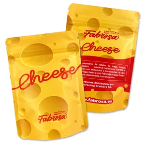 Bolsas de plástico mate con logotipo impreso personalizado, papel de aluminio, fruta seca, queso, galleta, nuez, dulces, alimentos, bolsa de embalaje Mylar