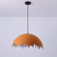 Luminaire suspendu acoustique décoratif moderne, lampe suspendue en feutre absorbant le son pour bureau et maison