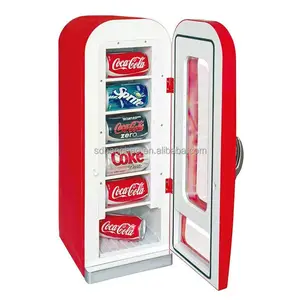 Refrigerador de puerta de vidrio vertical de una puerta Refrigerador de bebidas Coca Display Cola