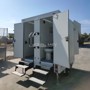 รถพ่วงห้องน้ำเคลื่อนที่สองประตูแบบพกพาหรูหรา Porta - Product Image 2