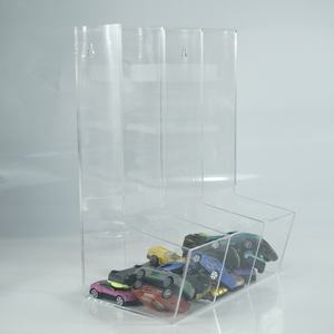 Caja de Exhibición Acrílica Transparente Preensamblada, Ecológica y Dividida en 3 Secciones, para Juguetes y Modelos, para Exhibición en el Hogar - Product Image 6