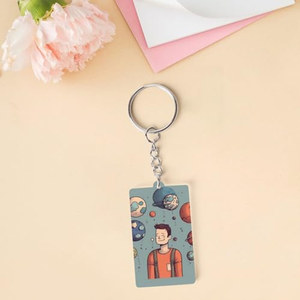 Llavero de acrílico con personajes de <span class=keywords><strong>anime</strong></span> <span class=keywords><strong>y</strong></span> dibujos animados OEM/ODM, bonito llavero con estampado divertido, soporte rectangular de acrílico para hombres - Product Image 3