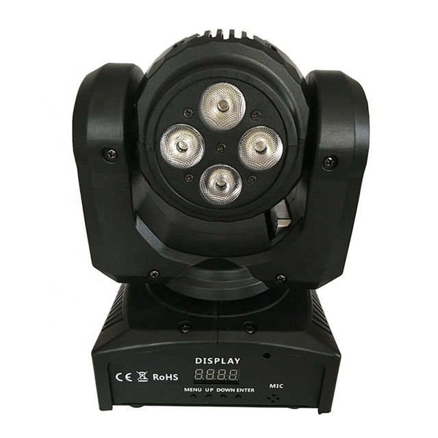 DMX RGBW 10W Moving Head Led DJ Lights Mini Double Face Moving Head Light