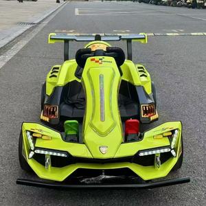 Go-Kart Elettrico per Bambini, Auto Giocattolo a 4 Ruote con Bandiera da Corsa e Bluetooth - Product Image 5