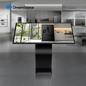 43 Inch Touch Screen Kiosk All-in-One Touch PC K Shape Stand Digital Signage Android/Windows Self Ordering Kiosk 3840*2160 FHD - Product Image 1