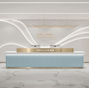 Arc Semi Circular Beauty Salon Reception Desk Simple Cashier Counter Clothing Store Nail Salon Reception <b>Table</b> - Product Image 5