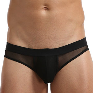 Nuevo Mundo de compras en línea de malla liso mens ropa interior de los hombres sexy bikini boxeador breve - Product Image 6