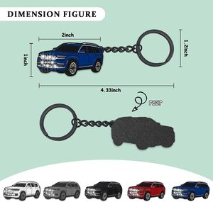 Porte-clés lampe torche personnalisé en forme de voiture, mini lampe LED à pression en PVC+EVA, logo personnalisé, couleur Pantone, souvenir/cadeau - Product Image 2