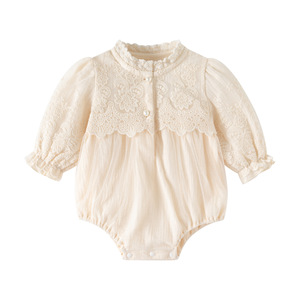 Fabbrica originale per neonata Design 2025 autunno pizzo <span class=keywords><strong>dolce</strong></span> tuta da principessa per 0-2 anni neonata - Product Image 1