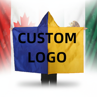 2026 Capes drapeaux personnalisées en polyester 3 x 5 pieds (90x150cm) pour pays du monde entier : Espagne, Amérique, Mexique
