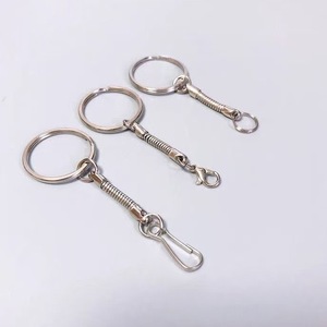 Stainless Steel Keychain With Spring Chain And Lobster Clasp For Keyring <b>Accessories</b> - Product Image 3
