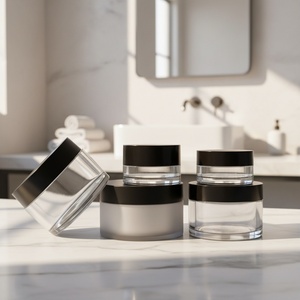 30g 50g 100g 120g 150g 200g 250g 300g Thick Wall PET Empty Face Cream Jar Custom Logo Body <b>Scrub</b> Container - Product Image 1