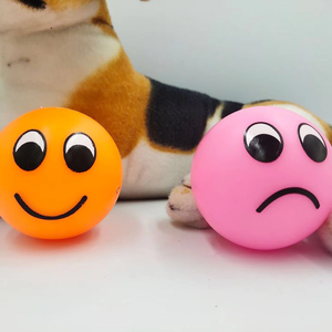 Direct, Fun <span class=keywords><strong>Smiley</strong></span> Face Piepende Speelgoedbal Voor Honden, Binnen En Buiten Interactieve Speelgoedbal, Hoogwaardig Vinyl Hondenspeelgoed - Product Image 1