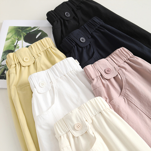 Pantalon de voyage 7/8 pour femmes, taille haute élastique, coupe ample, décontracté, pour tous les jours - Product Image 6