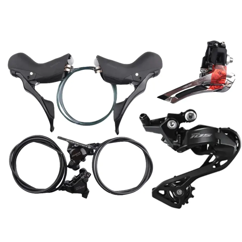 Shimano 105 R7120 R7170 2X12S Hydraulische Schijfrem Set R7120 Shifter R7170 Hydraulische Schijfrem R7100 Voor Achterderailleurset