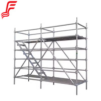 Système d'échafaudage Ringlock de fabrication chinoise, pièces verticales standard rouges de 6,3 pieds, ATPAC Doka Andamios, 1 an de traitement par immersion à chaud