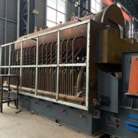 Chaudière à vapeur industrielle horizontale à grille à chaînes, fonctionnant au charbon, 4 tonnes, fabriquée en Chine