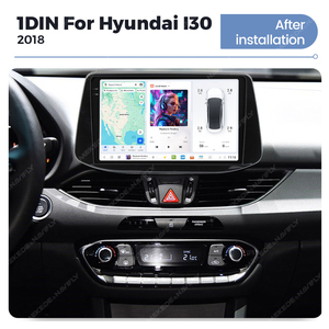 DUDUAUTO UIS7870 Radio de coche 2K UHD GPS de doble banda Multimedia Android Auto inalámbrico CarPlay 1DIN para Hyundai I30 2017 2018 - Product Image 2
