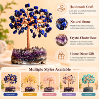 Bon prix, nouveaux ornements modernes, décoratifs, arbre en pierre naturelle de lapis-lazuli et citrine pour l'énergie positive