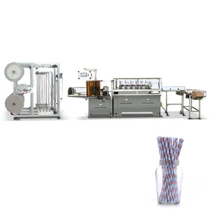 Multi Cutters Juice Paper Straw Making Machine Without Glue