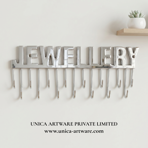 Handmade Metal Jewelry Wall <b>Hook</b> Rack Decorative Wall Mounted Necklace Organizer Available at Wholesale Price - Product Image 1