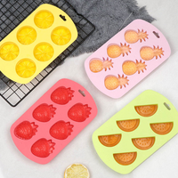 Moule en silicone en forme de citron, antiadhésif, pour gâteaux faits maison, 6 cavités, moule à chocolat DIY pour la cuisine