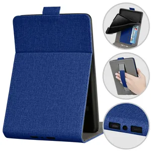 Support multi-angles en cuir PU avec sangle de maintien et poche pour cartes pour <span class=keywords><strong>Kindle</strong></span> Paperwhite 11e génération M2L3EK 2021 6,8 pouces - Product Image 6