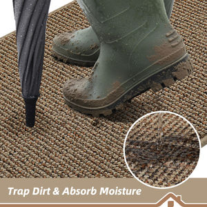 Tapis d'entrée anti-saleté, tapis d'entrée antidérapants, lavables, tapis de sol à profil bas pour <span class=keywords><strong>porte</strong></span> d'entrée et <span class=keywords><strong>porte</strong></span> arrière - Product Image 3