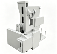 Support arrière droit robuste de grande taille, usinage CNC, pièce en acier structurel sur mesure, OEM