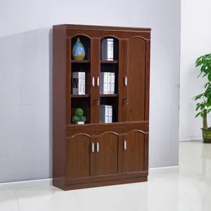 office furniture luxury executive boss manager 4 drawer lateral office bookcase wood file cabinet