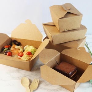 Caja de embalaje de papel de hamburguesa de pepita de pollo patatas fritas desechables biodegradables de grado alimenticio 100% - Product Image 5