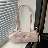 Sac à main coréen tendance et mignon, nouvelle collection printemps, sac à bandoulière simple à pois ondulés de haute qualité pour femmes