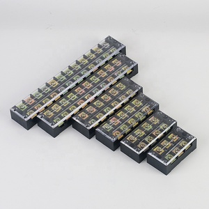 เทอร์มินัลบล็อกชุด600V TB แถบขั้วต่อสกรูแถวคู่ที่มีฝาปิดสำหรับการกระจายไฟฟ้าเทอร์มินอลบล็อกแบบสกรู - Product Image 1