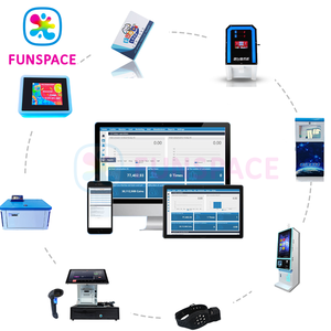 Trung tâm trò chơi Arcade funspace Hệ thống thanh toán Đầu đọc intellird thay vì mã thông báo mở quản lý thẻ VIP Máy trò chơi vận hành bằng tiền xu - Product Image 1