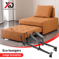XUDAN Mécanisme de canapé-lit relevable en métal de bonne qualité, charnière coulissante pliable avec roulettes pour meubles peu encombrants