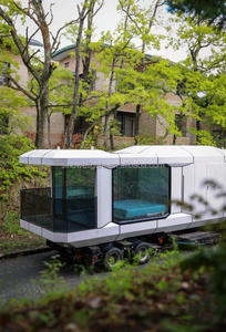 Roadside Beach Cafés Quioscos de libros Nave espacial de aluminio de acero inoxidable móvil Contenedores portátiles para acampar Casas móviles - Product Image 5