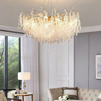 Lustre en cristal LED moderne personnalisé de luxe pour la décoration intérieure de villa, hôtel, hall d'entrée, escalier