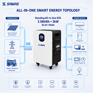 Batterie Lifepo4 <span class=keywords><strong>24V</strong></span> 100Ah 2,56 kWh avec onduleur 3kW 500V MPPT pour maison et cabane hors réseau - Product Image 3