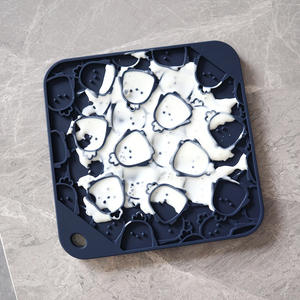 Hot-selling Practical Food Grade Puppy <b>Slow</b> <b>Feeder</b> Suction Licking Pad Silicone Pet <b>Dog</b> Licking Pad - Product Image 2