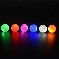 Vente chaude Night Ball Supports Logo personnalisé 6 couleurs au choix Balle de golf Surlyn LED de haute qualité