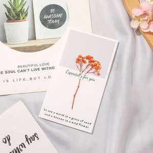 Biglietti d'<span class=keywords><strong>Auguri</strong></span> con Fiori Secchi, Mini Bouquet di Fiori Pressati Naturali per Matrimoni, Compleanni e Regali - Product Image 6