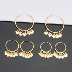 JXX Classic, Juego de Aretes de Aro con Diseño de Corazón en Oro de 24K, Joyería Personalizada al por Mayor para Regalos - Product Image 1