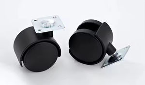 Threaded Stem Casters 2 Inch Nylon <b>Swivel</b> Double Brake Modern School Living Room Eco-Friendly <b>Office</b> Furniture Durable High - Product Image 5