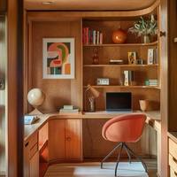 Meubles de bureau modernes Vermonhouzz en bois massif peint sur mesure, bibliothèques et bureaux de luxe pour la maison, armoires de rangement