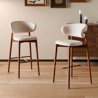 Tabouret de bar de cuisine moderne à jambes hautes Chaise de bar haut de gamme de luxe commerciale contemporaine Nordic Light Usine personnalisable