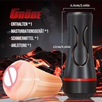 Masturbateur masculin ultra réaliste à double canal (vagin et anus) avec fonction de pression, texture réaliste, 100 % étanche IPX7, jouet sexuel pour hommes